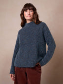 Boucle Funnel Neck Sweater
