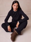 Braid Trim Shearling Shortie Boots