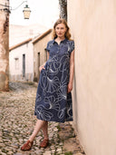 Grown-On Sleeve Midi Dress