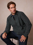Men's Donegal Zip-Through Cardigan
