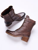 Block Heel Oxford Boots