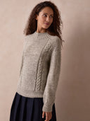 British Cable Detail Gansey Sweater