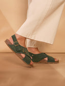 Crossover Buckle Sandals