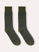 Men's Merino Cotton Fair Isle Socks
