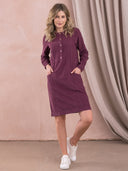Baby Cord Knee-Length Dress