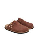 Suede Welt Detail Clogs