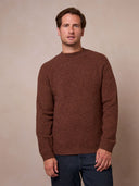 Men's Moss Stitch Crew Neck Sweater