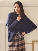 Alpaca Blend Woolly Turtle Neck Vest
