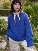 Kilcarra Tweed Funnel Neck Sweater