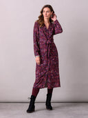 Tie Front Midi Shirt Dress