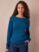 Merino Fine Knit Boat Neck Sweater