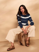 Merino Fine Knit Boat Neck Sweater