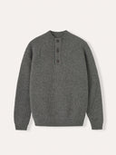 Men's Ribbed Half Button Sweater