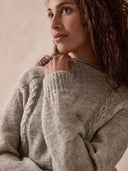 British Cable Detail Gansey Sweater